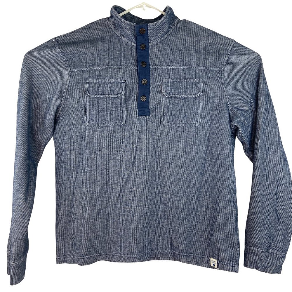 Men's Blue Button-Up Shirt